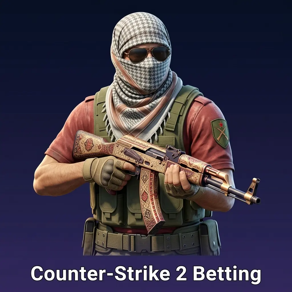 CS2 esports betting on Roobet covering Majors, ESL Pro League, BLAST Premier and IEM with match, map and live markets