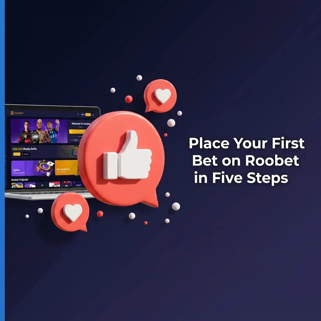Step-by-step guide to placing your first bet on Roobet using cryptocurrency in five easy steps