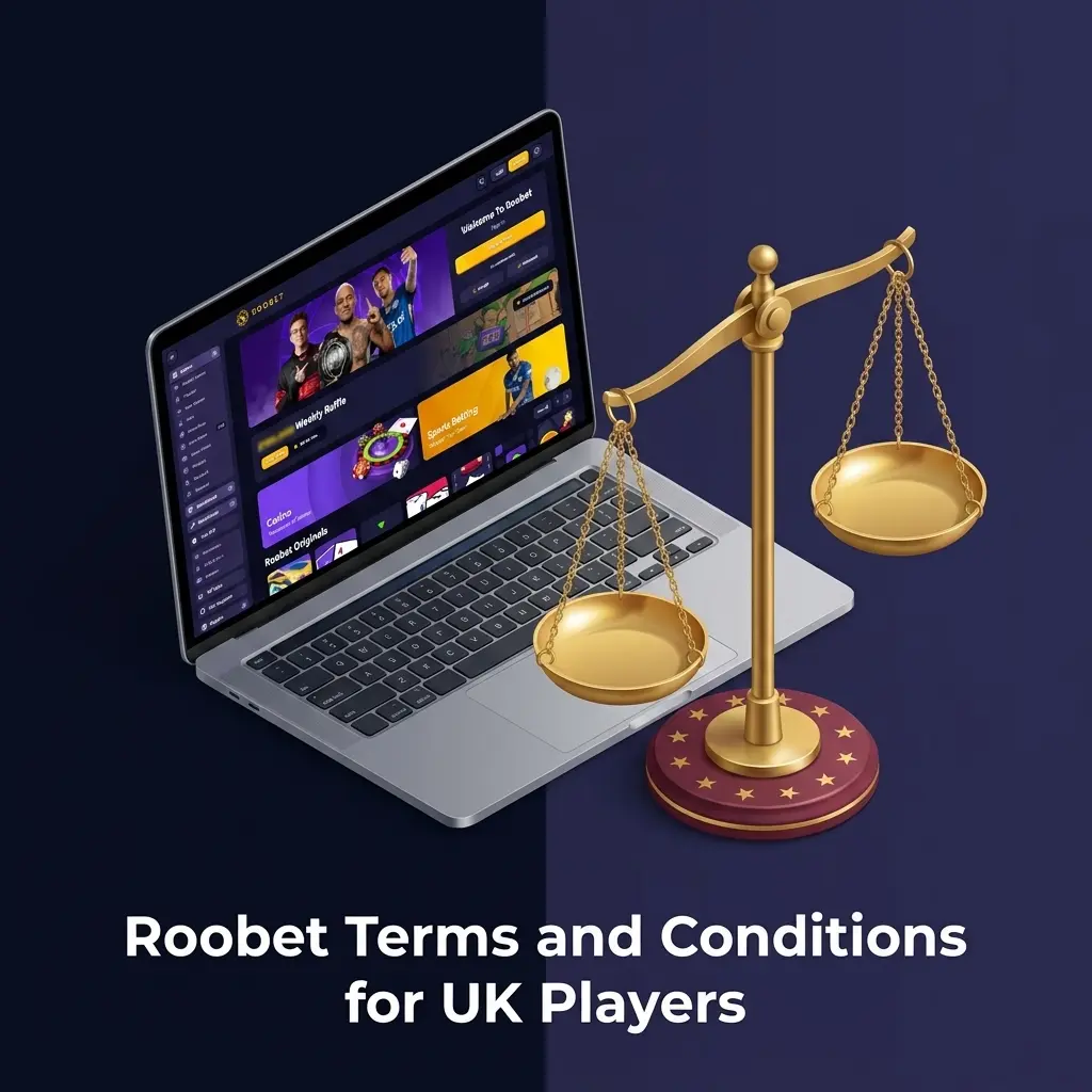 Roobet Terms and Conditions for UK players covering age limits, bonuses, KYC rules, and account eligibility